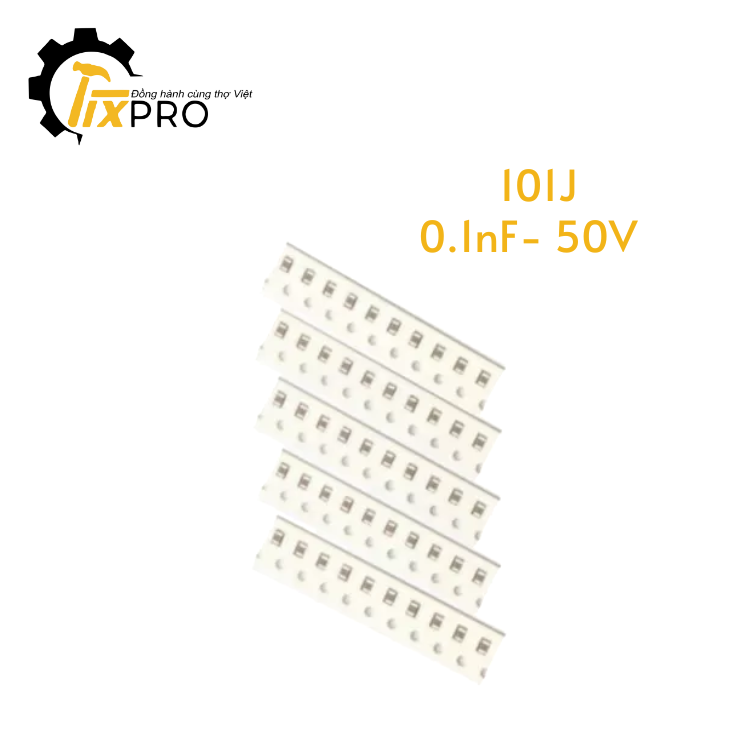 Tụ điện dán 0805 101J-0.1nF 50V (10c).