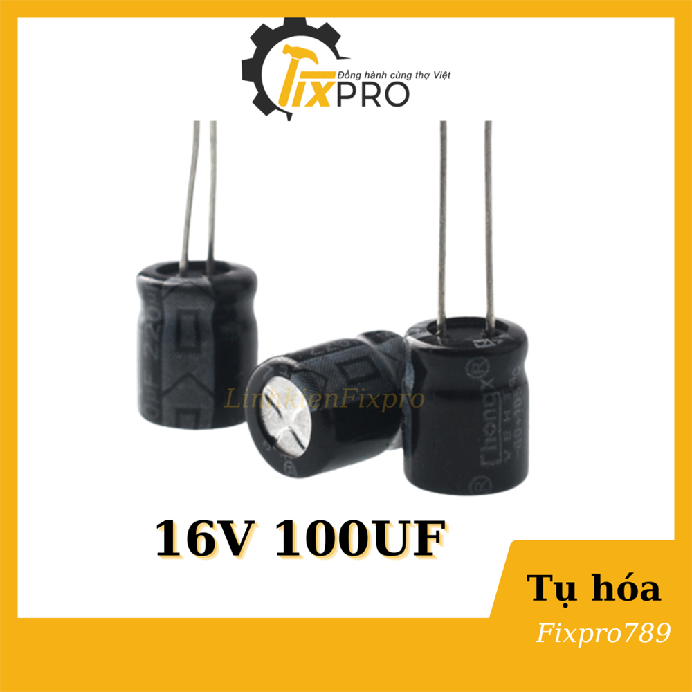 TỤ HÓA 16V 100UF màu đen