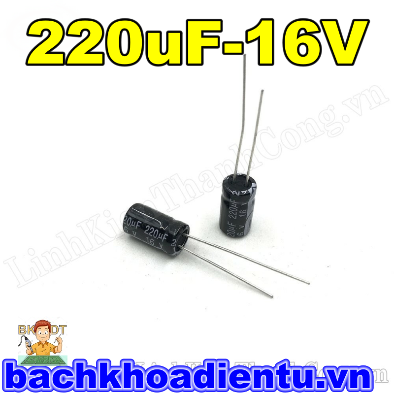 Tụ hóa 220uF-16V