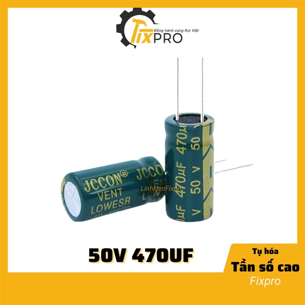 Tụ hóa 50V 470uF 10x20mm tần số cao