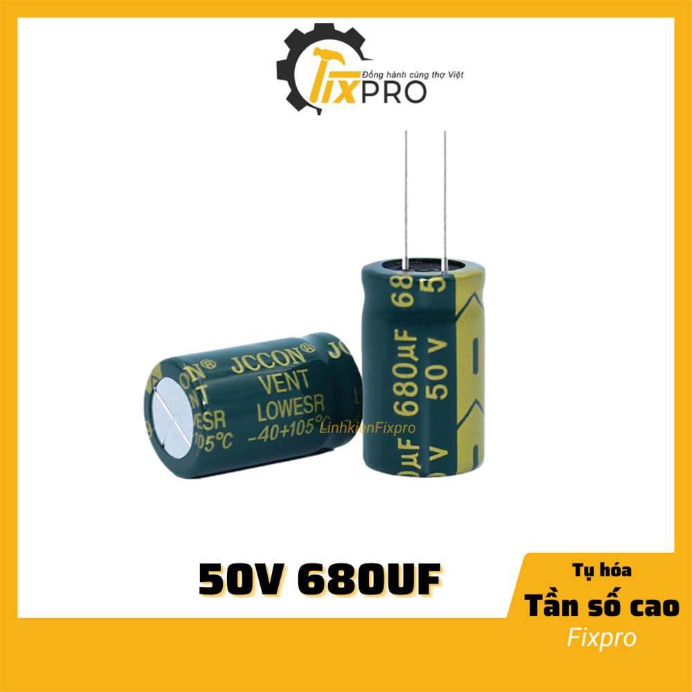 Tụ hóa 50V 680uF 13x21 tần số cao