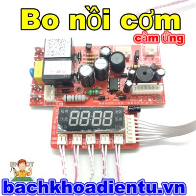 Bo mạch nồi cơm cảm ứng đa năng.