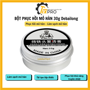 Bột phục hồi đầu mỏ hàn, làm sạch mỏ hàn 30g
