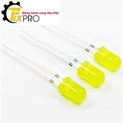 LED 5mm vàng đục túi 10c