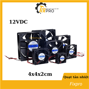 Quạt tản nhiệt 12V DC 4x4x2cm 2 dây