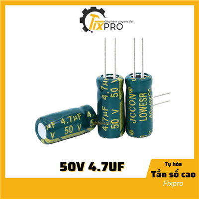 Tụ hóa 50V 4.7uF5x11mm tần số cao (túi 10c)