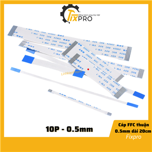 Cáp FFC 10P thuận 0.5mm dài 20cm