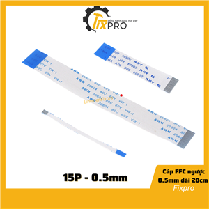 Cáp FFC 15P ngược 0.5mm dài 20cm