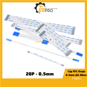 Cáp FFC 20P thuận 0.5mm dài 20cm