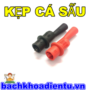 Cặp kẹp cá sấu cao cấp 10A 1000V (đỏ+đen)