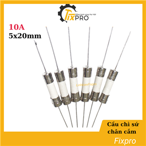 Cầu chì sứ chân cắm 10A 250V 5x20mm