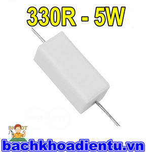 Điện trở 330R-5W.