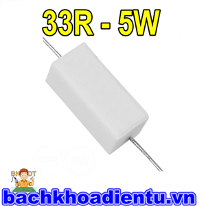 Điện trở 33R-5W.