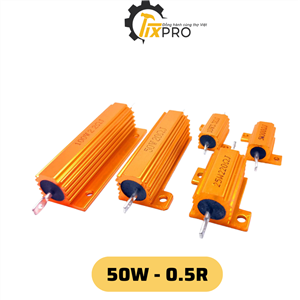 Điện trở nhôm 50W 0.5R 5% RX24-50W0.5R