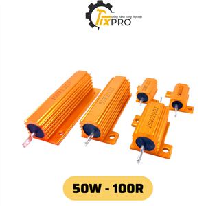 Điện trở nhôm 50W 100R 5% RX24-50W100R