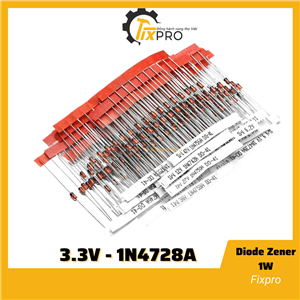 Diode zener 1W 3V3 3.3V 1N4728A (10c)