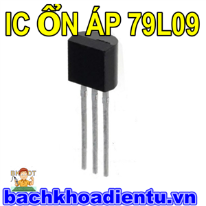 IC 79L09 , IC ổn áp -9V  dòng tải 0.1A.