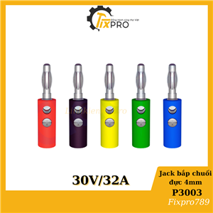 Jack bắp chuối, giắc bắp chuối đực 4mm