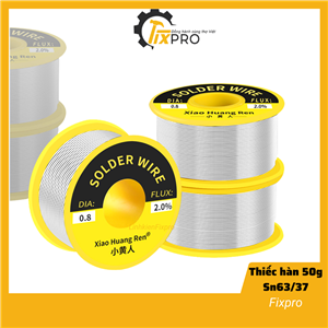 Thiếc hàn cuộn nhỏ 100g Sn63/37 nhẹ lửa, mối hàn sáng bóng, nhiệt độ nóng chảy rất thấp