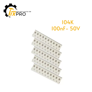 Tụ điện dán 0805 104K 100nF 50V (10c).