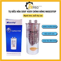 Tụ điều hòa 50UF 450V CBB65 chính hãng Mascotop