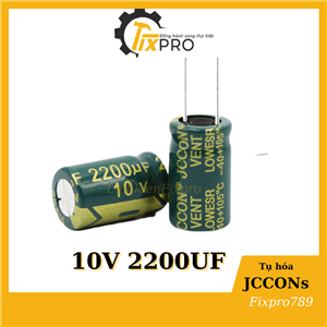 Tụ hóa 10V 2200uF 10x17mm tần số cao