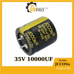 Tụ hóa 35V 10000uF 30x30mm JCCON Audio chân cứng