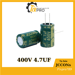 Tụ hóa 4.7uF 400V 8x12mm tần số cao