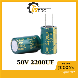 Tụ hóa 50V 2200UF tần số cao (màu xanh)