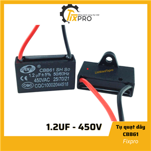 Tụ quạt 1.2uF dây SENJU CBB61 chất lượng tốt