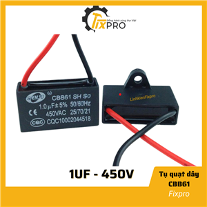 Tụ quạt 1uF dây SENJU CBB61 chất lượng tốt