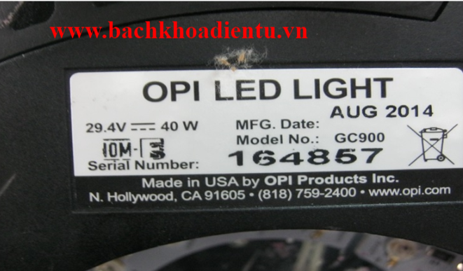 opi led light model gc900